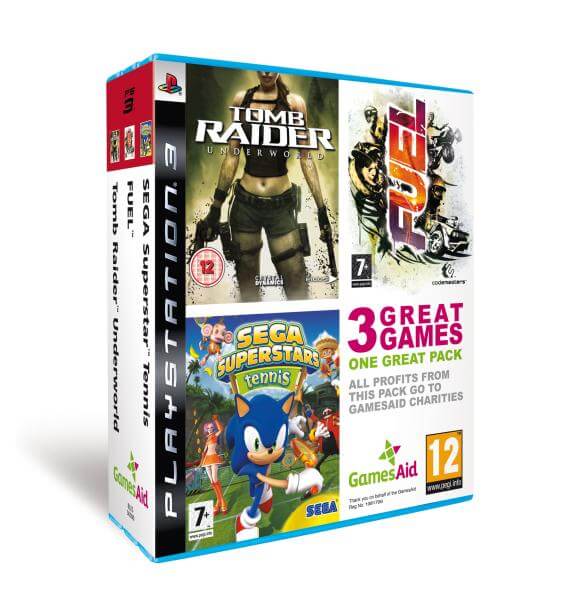 GamesAid: Tomb Raider Underworld, Fuel & Sega Superstar Tennis