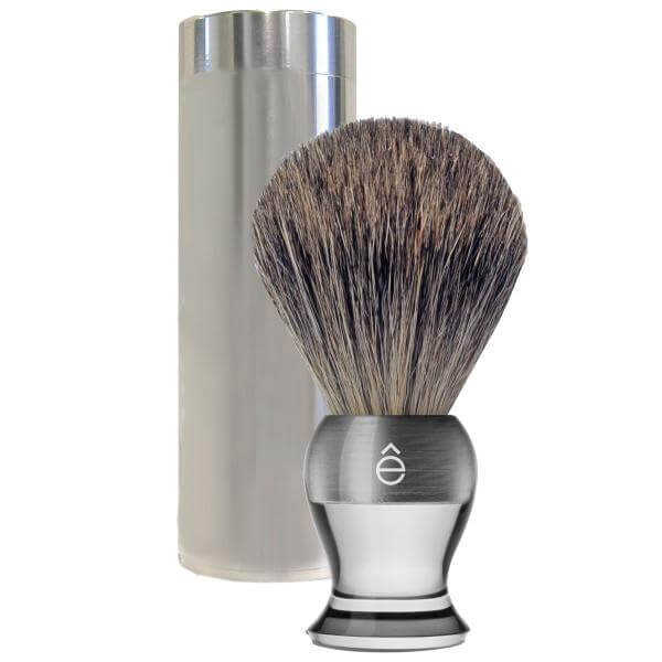 E-Shave Travel Shave Brush Plastic Handle