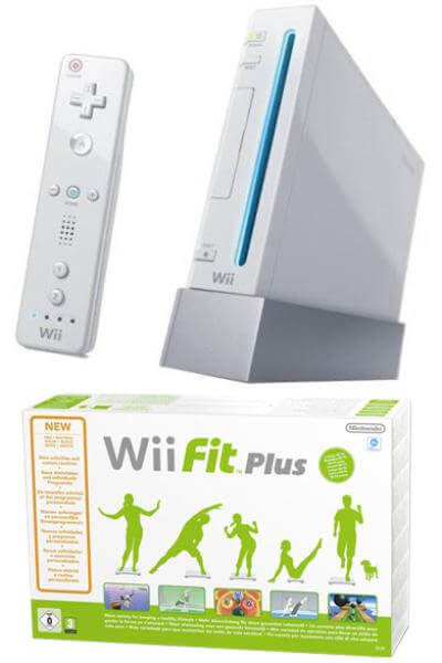 White Wii Console and Wii Fit Plus Bundle