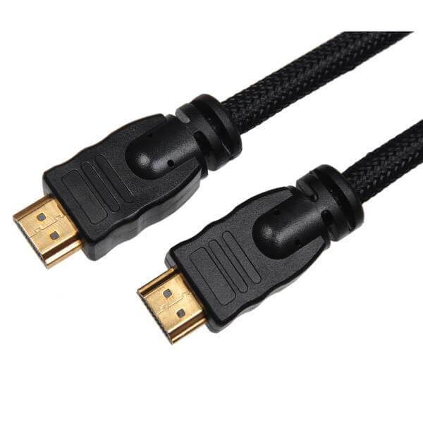 High Quality 2m Gold Braided HDMI A Male to A Male