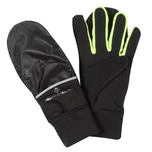 RonHill Switch Running Gloves - Black/Yellow