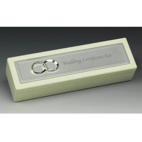 Cream/sil Wedding Cet Box