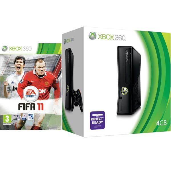 Xbox 360 4GB Arcade Bundle (Includes FIFA 11)