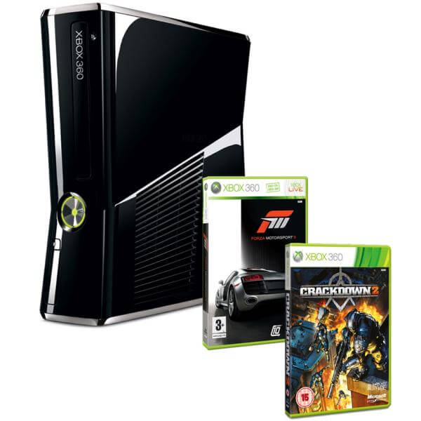 Xbox 360 250GB Bundle (Includes Forza Motorsport 3 and Crackdown 2)