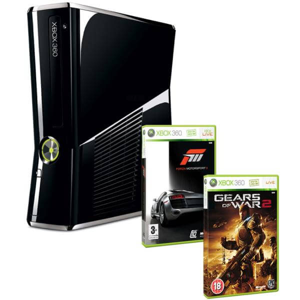 Xbox 360 250GB Bundle (Includes Forza Motorsport 3 and Gears Of War 2)