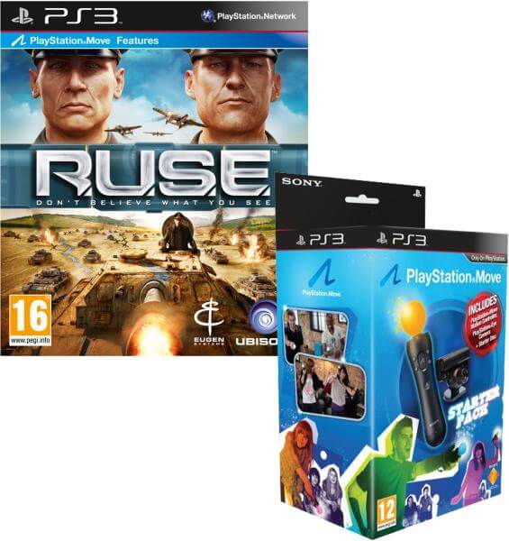 R.U.S.E (Playstation Move) & Playstation Move: Starter Pack (Includes Move Controller, Eye Camera)