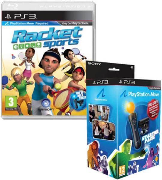 Racket Sports (Playstation Move) & Playstation Move: Starter Pack (Includes Move Controller, Eye Camera + Demo Disc)