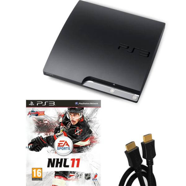 Playstation 3 PS3 Slim 120GB Console: Bundle (Includes NHL 11 & 2M HDMI Cable)