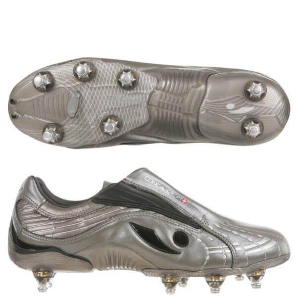 Concave Men's PT+ Soft Ground Titanium Football Boots - Silver