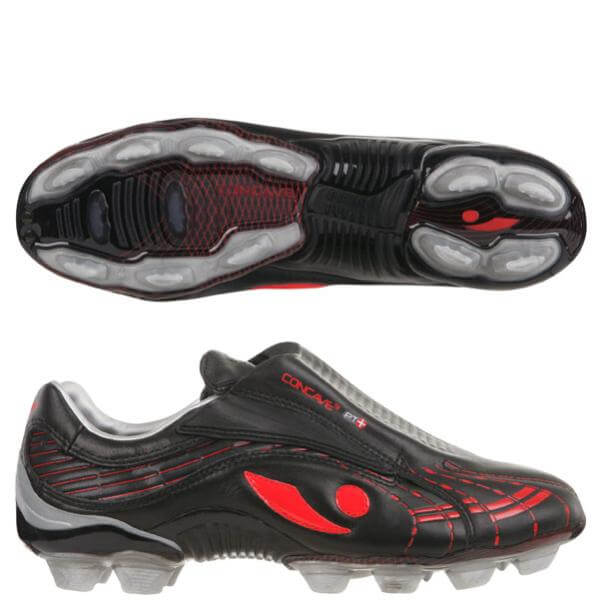 Concave Men's PT+ Firm Ground Football Boots - Black/Red