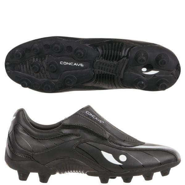 Concave Men's PT Midi Firm Ground Football Boots - Black/White