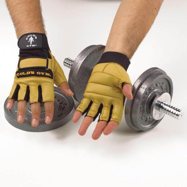 Gold's Gym Adjustable Gel Grip Gloves, L