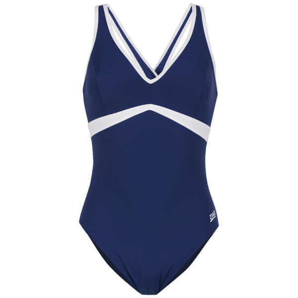 Zoggs Women's Performance Ultex Wyomi V neck X back - Navy