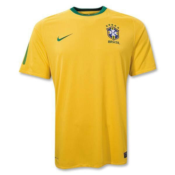 Brazil Home Shirt 2010/11 Short Sleeve - Youths