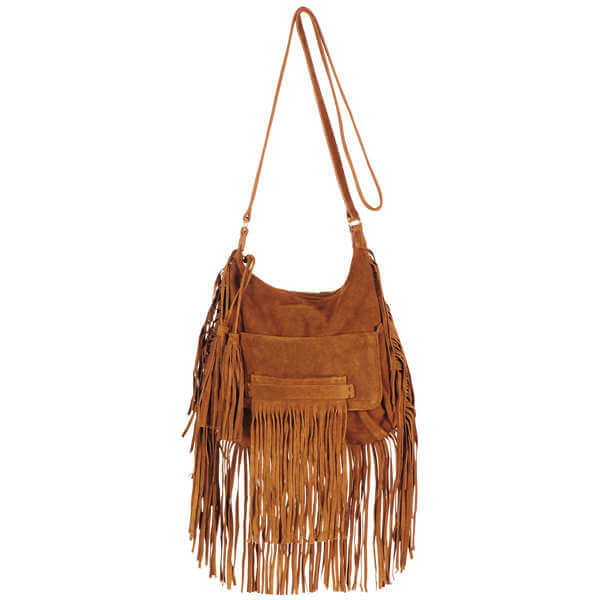 French Connection Haniel Suede fringed bag