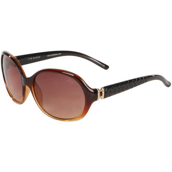 Ted Baker Ginny Ombre Oversized Sunglasses - Brown Crystal Frame/ Brown Lens
