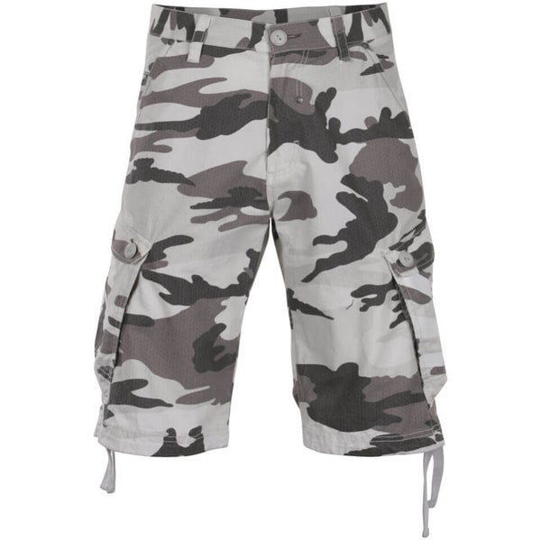 Bench Men's Camo Shorts - Frost Grey