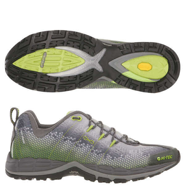 Hi-Tec V-Lite Infinity HPi Men's Trail Running Shoe - Grey/Green/Silver