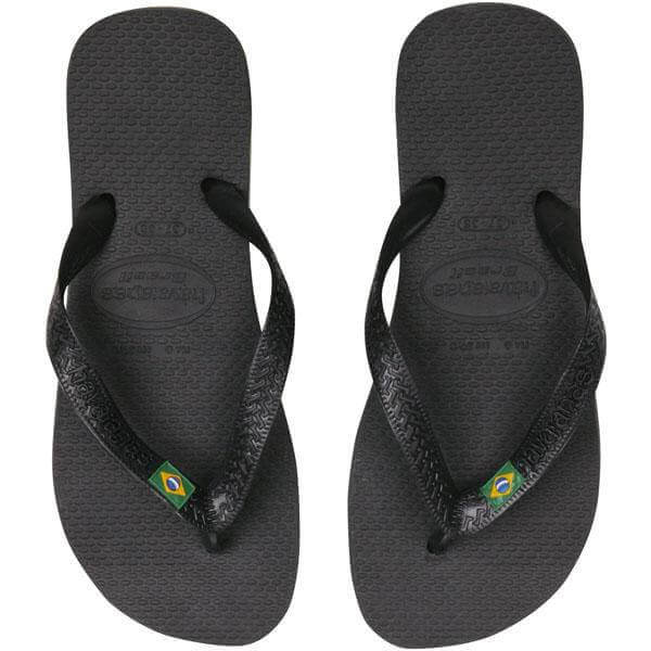 Havaianas Brasil Flip Flops - Black