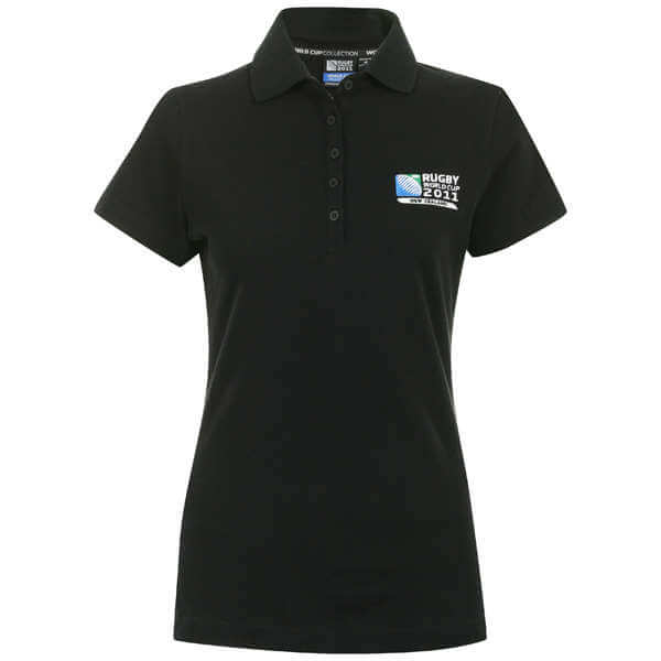 Rugby World Cup Runaway Try Polo Women's - Black