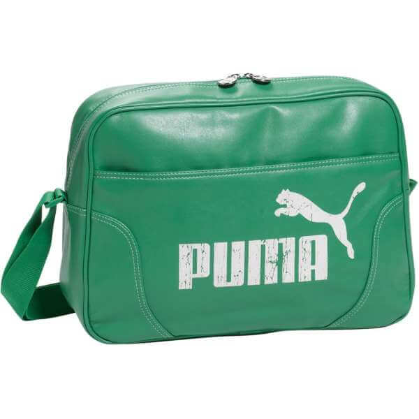 Puma Campus Reporter - Green Star White Bag