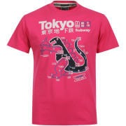 Chunk Men's Tokyo Subway T-Shirt - Hot Pink