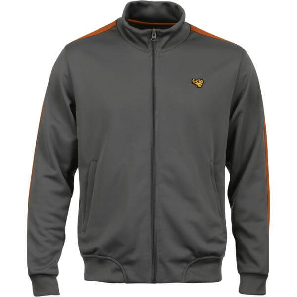 Gola Men's Cohen Track Jacket - Gun/Mustard 