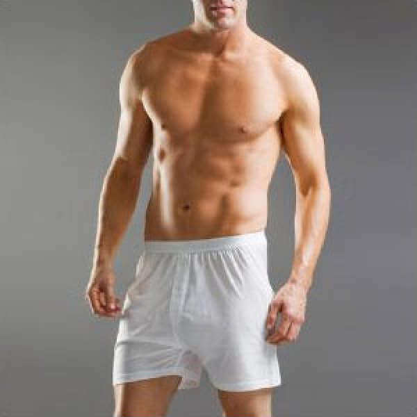 Sunspel One Button Boxer Shorts - White