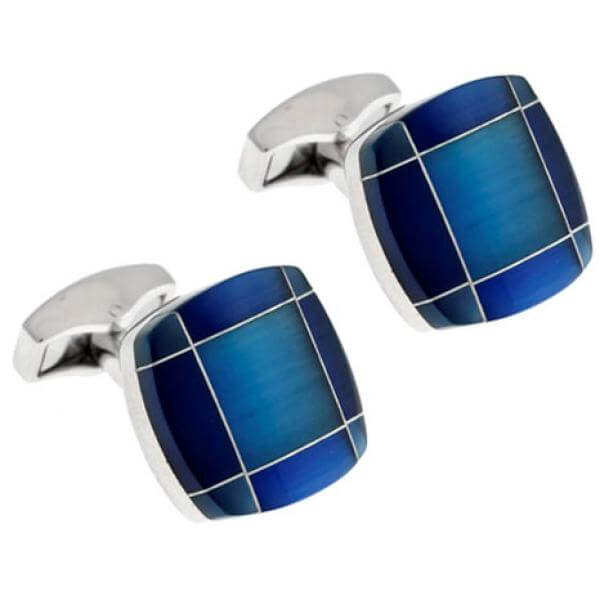 Tateossian Fusion Cufflinks - Blue