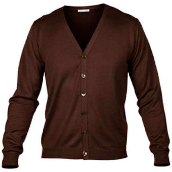 John Smedley Blackwell Cardigan - Coffee Berry