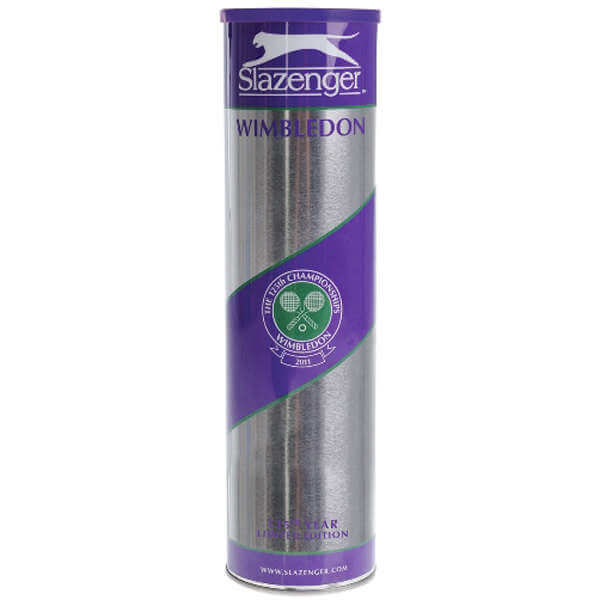 Slazenger Wimbledon Ultra Vis Limited Edition Tennis 4Ball Tin