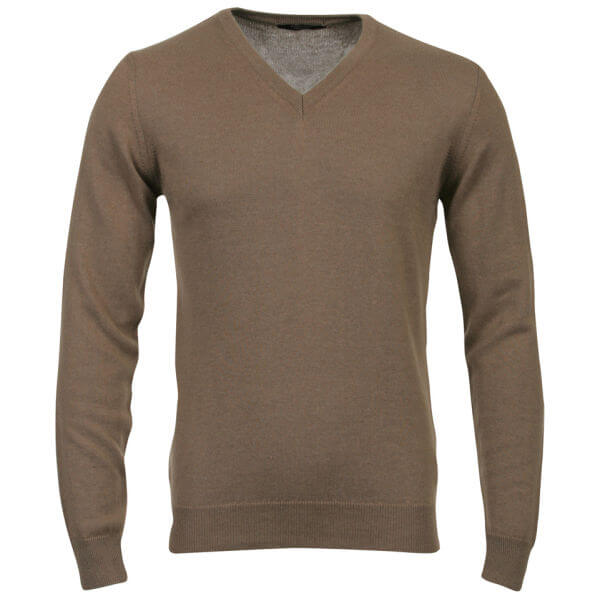 Romeo Gigli Men's Italian Cotton Cashmere Jumper -  Light Brown