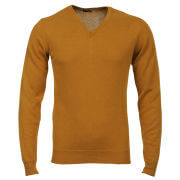 Romeo Gigli Men's Italian Cotton Cashmere Jumper - Yellow