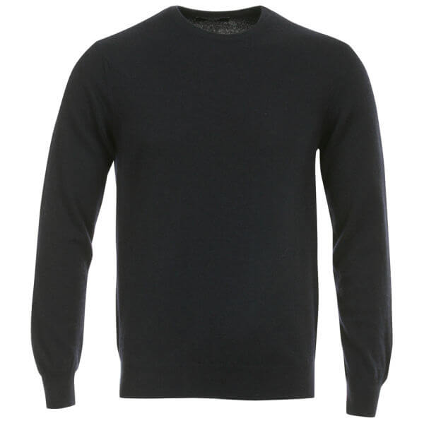 Romeo Gigli Men's Italian Crew Neck Cashmere Jumper - Navy -