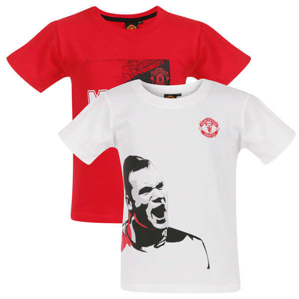 Boys' Manchester United 2-Pack Rooney T-Shirts