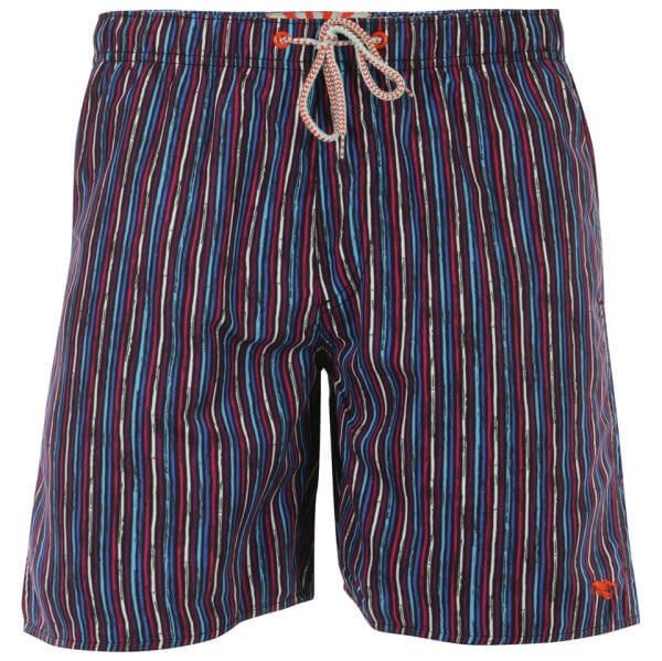 Ted Baker Mulstra Multi Micro Stripe Swim Short Dark Blue