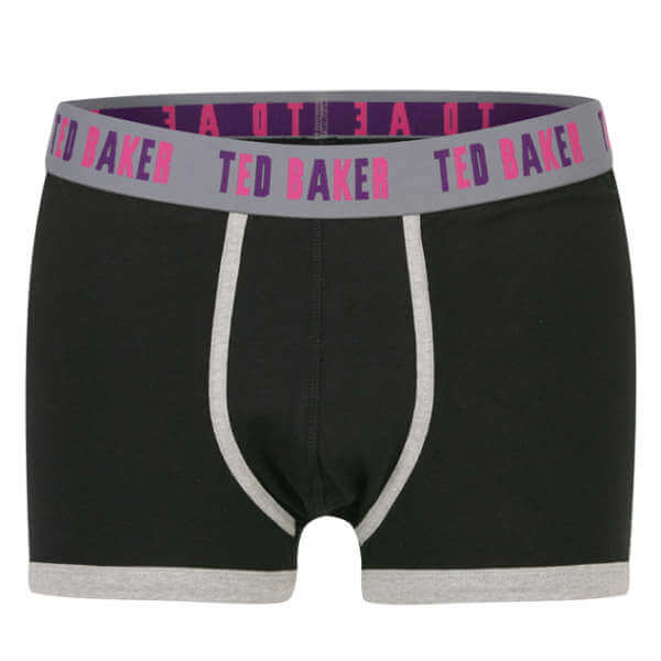 Ted Baker Paxton Plain Moulded Pouch Boxer - Black