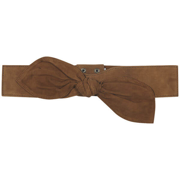French Connection Women's Bow Leather Belt