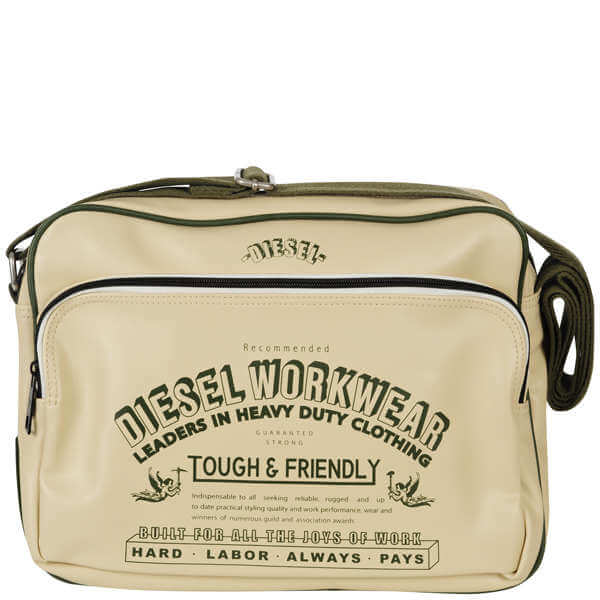 Diesel Happy Days Messenger Bag - - Marzipan -Rifle Green