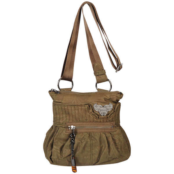 Diesel Xkonic Lust Shot Lust Shoulder Bag - Khaki/Bronze