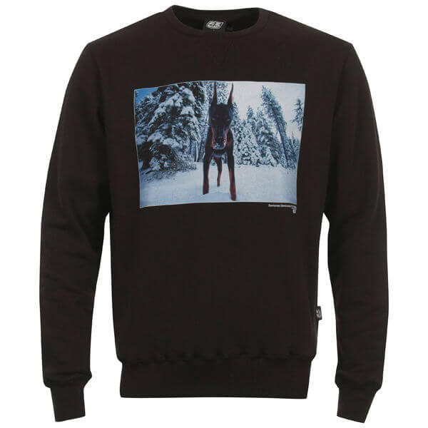 55DSL Men's F-Dog Crew Neck Sweatshirt - Black