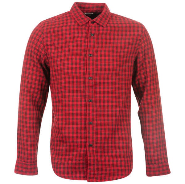 Lee Men's Double Faced Check Shirt - Biking Red
