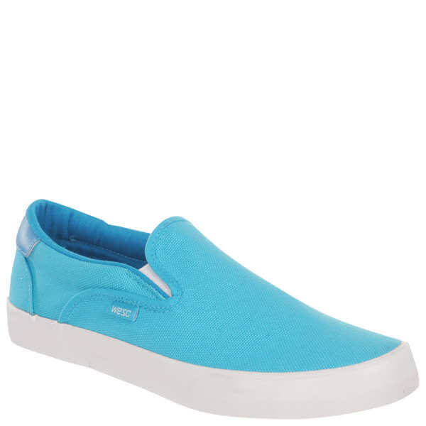 WESC Men's Luiz Slip On Trainer - Mauritius Blue