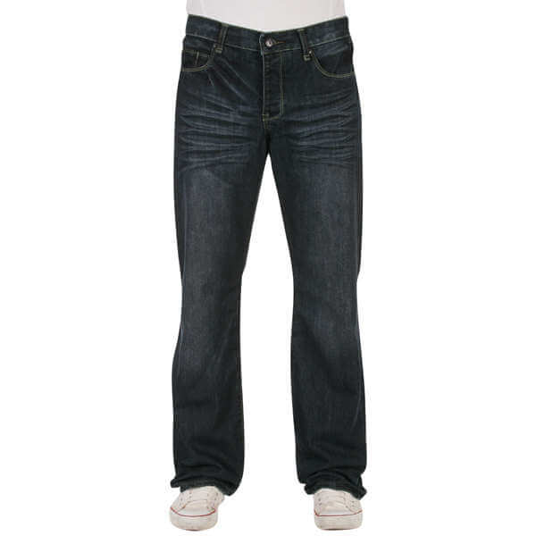 Men's French Connection Creased Summer Jeans - Dark Wash