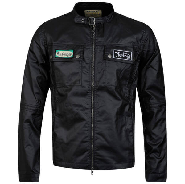 Slazenger Heritage Men's Norton Biker Jacket - Black