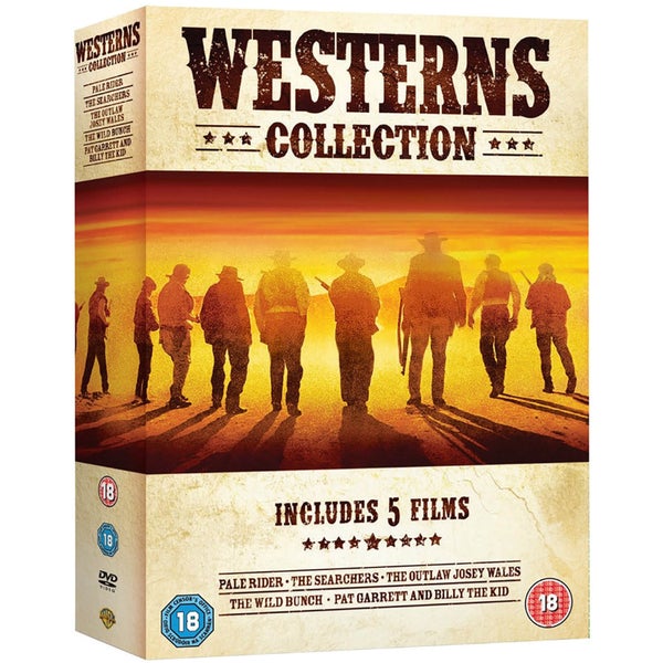 Western Verzameling Box Set (Pale Rider / The Searchers / Outlaw Josey Wales / The Wild Bunch / Pat Garrett and Billy The Kid)