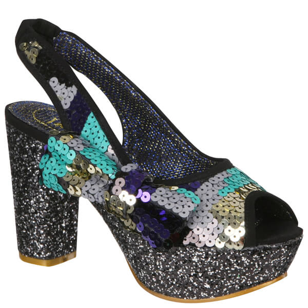 Irregular Choice Women's A Night Under The Stars Shoes - Purple Multi Sequin