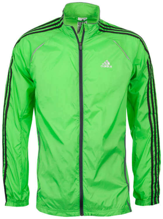 adidas Men's Response 3 Stripe Wind Jacket - Green