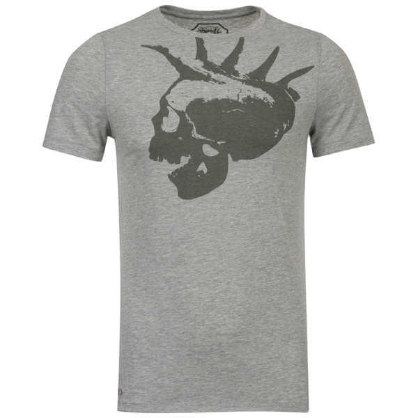 Sonneti Men's Dead Punk T-Shirt - Ice Grey/Grey Marl