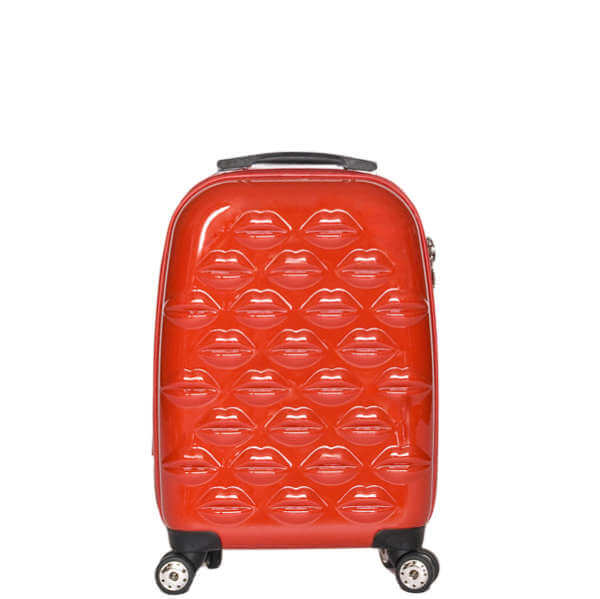 Lulu Guinness Hard Sided Lips Small 4 Wheel Trolley Case